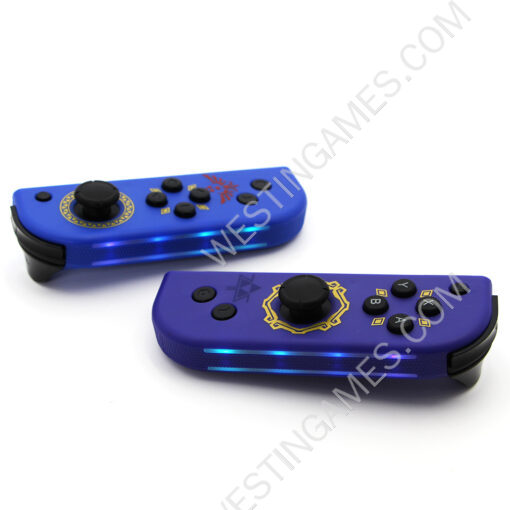 Wireless Gamepad Left and Right Controller Support Turbo and RGB Light for Switch Joycon - Zelda Blue - Image 5