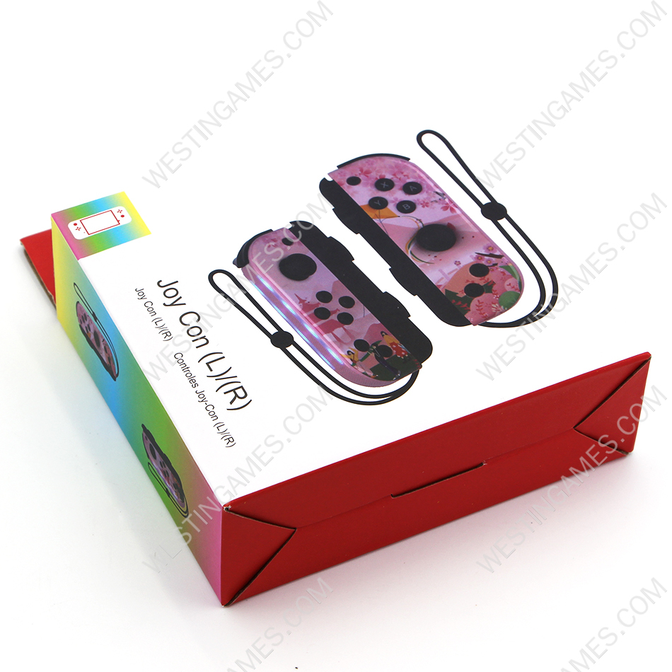 Wireless Gamepad Left and Right Controller Support Turbo and RGB Light for Switch Joycon - Sakura