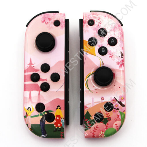 Wireless Gamepad Left and Right Controller Support Turbo and RGB Light for Switch Joycon - Sakura - Image 3