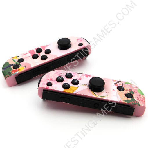 Wireless Gamepad Left and Right Controller Support Turbo and RGB Light for Switch Joycon - Sakura - Image 6