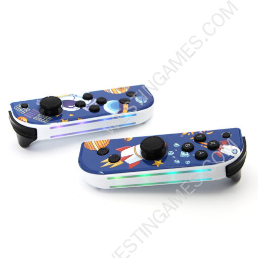 Wireless Gamepad Left and Right Controller Support Turbo and RGB Light for Switch Joycon - Travel in space - Image 5