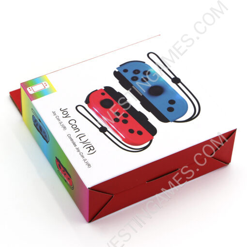 Wireless Gamepad Left and Right Controller Support Turbo and RGB Light for Switch Joycon - Blue/Red
