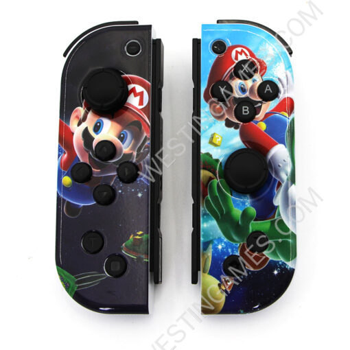Wireless Gamepad Left and Right Controller Support Turbo and RGB Light for Switch Joycon - Mario B - Image 3