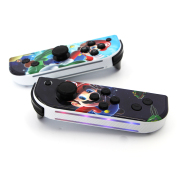 Wireless Gamepad Left and Right Controller Support Turbo and RGB Light for Switch Joycon - Mario B 05