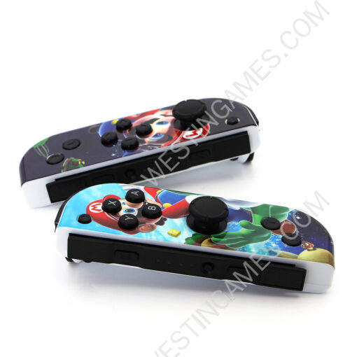 Wireless Gamepad Left and Right Controller Support Turbo and RGB Light for Switch Joycon - Mario B - Image 6