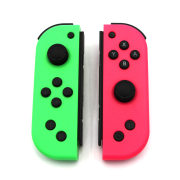 Wireless Gamepad Left and Right Controller Support Turbo and RGB Light for Switch Joycon - Green/Pink 03
