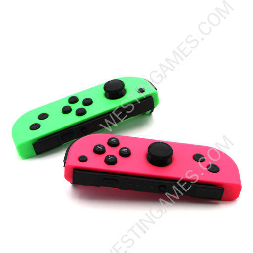 Wireless Gamepad Left and Right Controller Support Turbo and RGB Light for Switch Joycon - Green/Pink - Image 6
