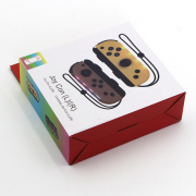 Wireless Gamepad Left and Right Controller Support Turbo and RGB Light for Switch Joycon - Brown and Yellow