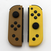 Wireless Gamepad Left and Right Controller Support Turbo and RGB Light for Switch Joycon - Brown and Yellow 03