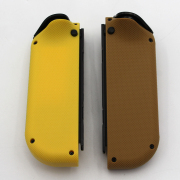 Wireless Gamepad Left and Right Controller Support Turbo and RGB Light for Switch Joycon - Brown and Yellow 04