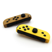 Wireless Gamepad Left and Right Controller Support Turbo and RGB Light for Switch Joycon - Brown and Yellow 06