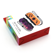 Wireless Gamepad Left and Right Controller Support Turbo and RGB Light for Switch Joycon - purple yellow color scheme