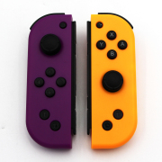 Wireless Gamepad Left and Right Controller Support Turbo and RGB Light for Switch Joycon - purple yellow color scheme 03