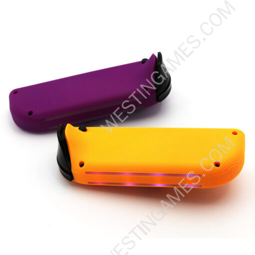Wireless Gamepad Left and Right Controller Support Turbo and RGB Light for Switch Joycon - purple yellow color scheme - Image 5