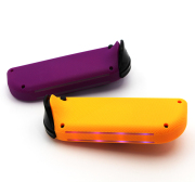 Wireless Gamepad Left and Right Controller Support Turbo and RGB Light for Switch Joycon - purple yellow color scheme 05