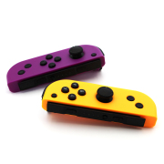 Wireless Gamepad Left and Right Controller Support Turbo and RGB Light for Switch Joycon - purple yellow color scheme 06
