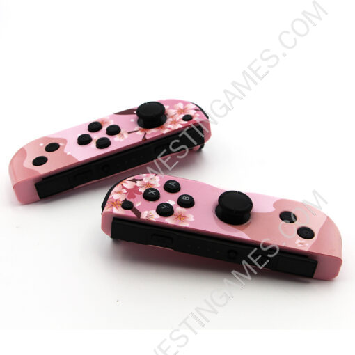 Wireless Gamepad Left and Right Controller Support Turbo and RGB Light for Switch Joycon - Flower color scheme - Image 6