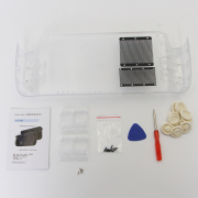 Modified Heat Sink Backshell Rear Back Plate Shell Replacement Case Set Accessories For Steam Deck - Clear White 05