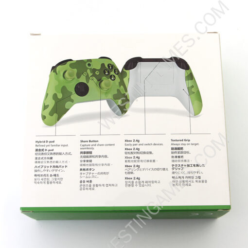 Wireless Game Joysticks Controller with 2.4G Adapter Receiver For Xbox Series X/S Console Windows PC - Camouflage Yellow - Image 3