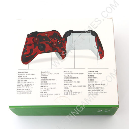 Wireless Game Joysticks Controller with 2.4G Adapter Receiver For Xbox Series X/S Console Windows PC - Camouflage Red - Image 3