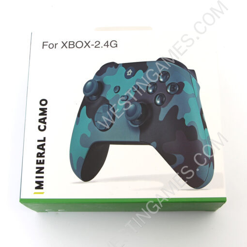 Wireless Game Joysticks Controller with 2.4G Adapter Receiver For Xbox Series X/S Console Windows PC - Camouflage Blue - Image 2