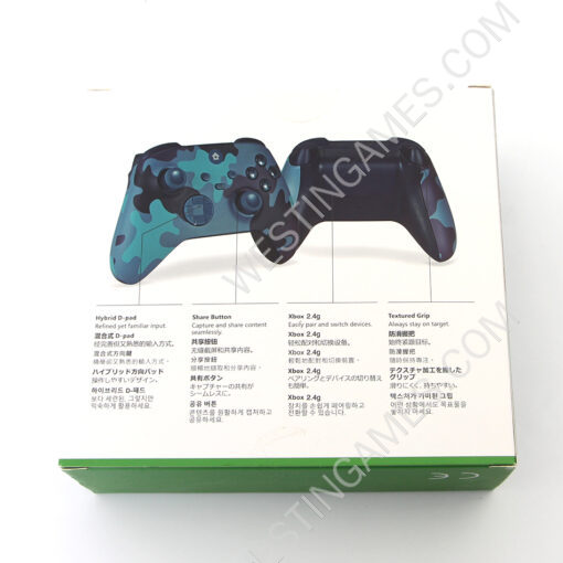 Wireless Game Joysticks Controller with 2.4G Adapter Receiver For Xbox Series X/S Console Windows PC - Camouflage Blue - Image 3