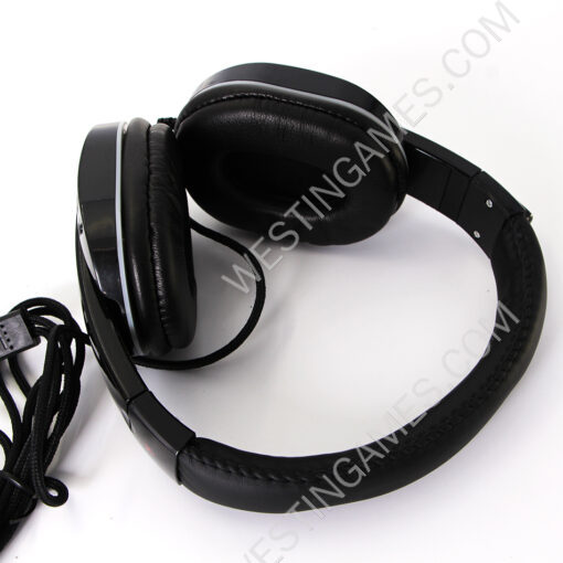 RGB Light Wired Headphones With Microphone Earphones Gaming Headset For PS4 Xbox One Black-Blue - Image 6