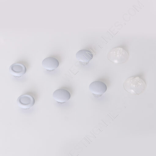 8x Analog Gamepads Rockers Cap Cover Handle Button Grip Part Replacement for PS5 Edge Controller White