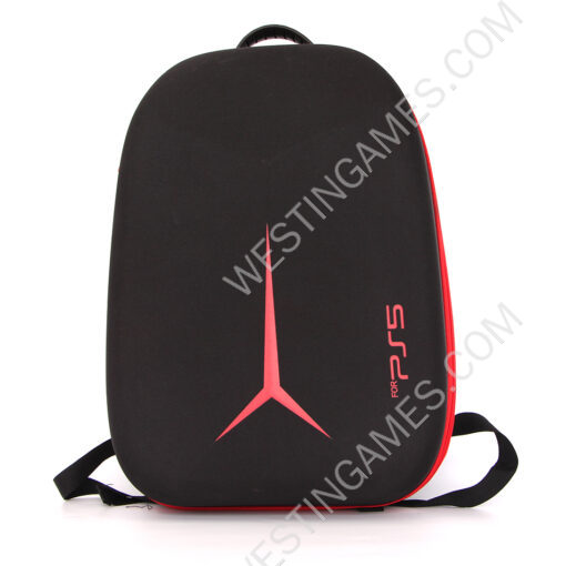 Travel Carrying Case Large Capacity Portable Storage Bag Shockproof Nylon EVA TPU for PS5 PS VR2 Gaming Headset - Black