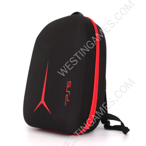 Travel Carrying Case Large Capacity Portable Storage Bag Shockproof Nylon EVA TPU for PS5 PS VR2 Gaming Headset - Black - Image 3