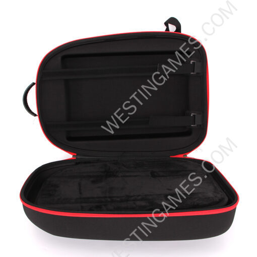 Travel Carrying Case Large Capacity Portable Storage Bag Shockproof Nylon EVA TPU for PS5 PS VR2 Gaming Headset - Black - Image 4
