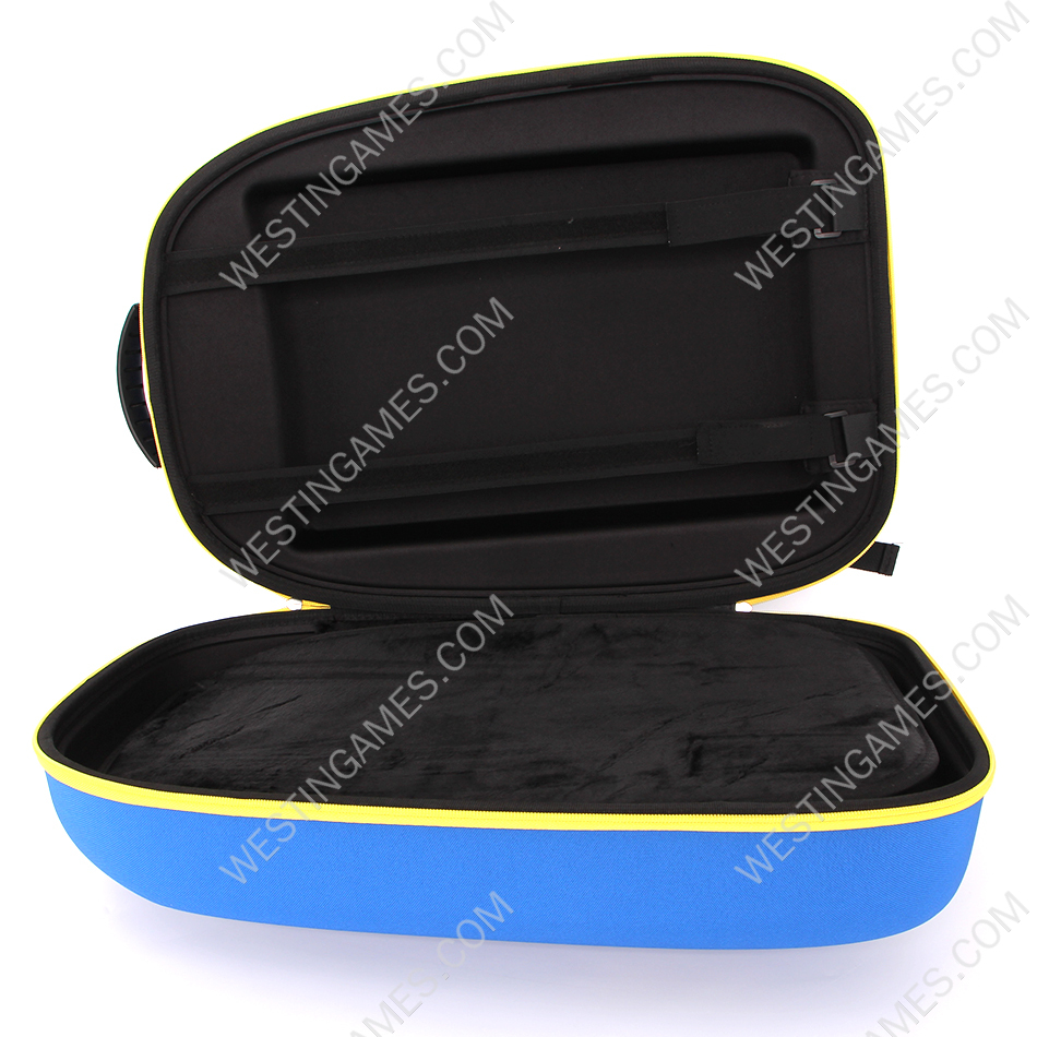 Travel Carrying Case Large Capacity Portable Storage Bag Shockproof Nylon EVA TPU for PS5 PS VR2 Gaming Headset - Blue - Image 5