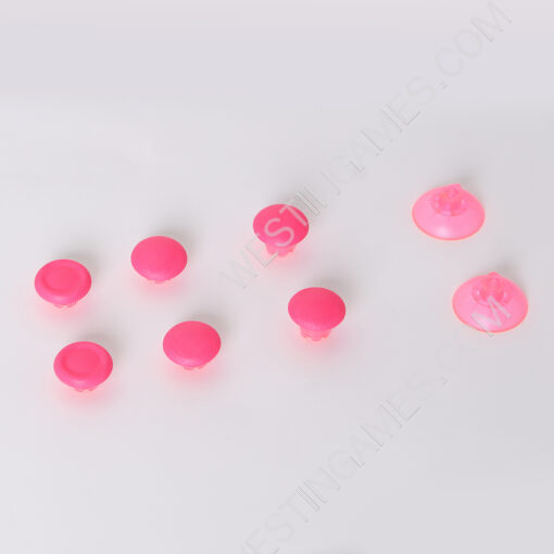 8x Analog Gamepads Rockers Cap Cover Handle Button Grip Part Replacement for PS5 Edge Controller Pink