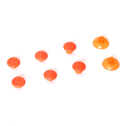 8x Analog Gamepads Rockers Cap Cover Handle Button Grip Part Replacement for PS5 Edge Controller Orange