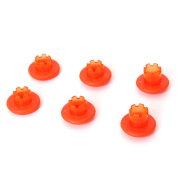 8x Analog Gamepads Rockers Cap Cover Handle Button Grip Part Replacement for PS5 Edge Controller Orange 06