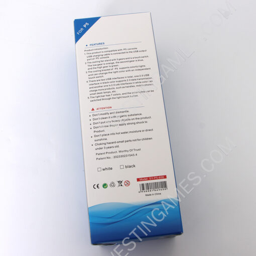 External Host Universal RGB Cooling Fan Dust-proof Top Heat Radiation Fan for PS5 Console - White - Image 3
