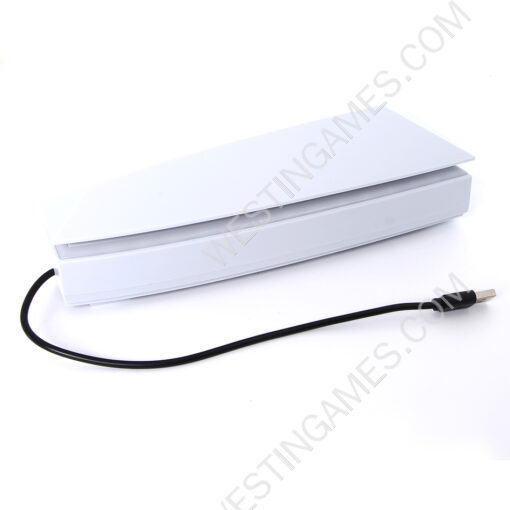 External Host Universal RGB Cooling Fan Dust-proof Top Heat Radiation Fan for PS5 Console - White - Image 4