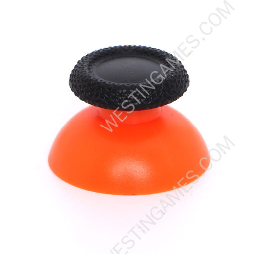Replacement 3D Analog Top Cover Shell Thumb Stick Cap for PS5 Controller - Black and Orange - Image 3