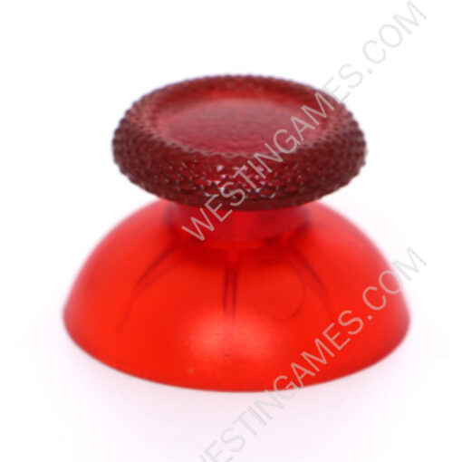 Replacement 3D Analog Top Cover Shell Thumb Stick Cap for PS5 Controller - transparent Red - Image 3
