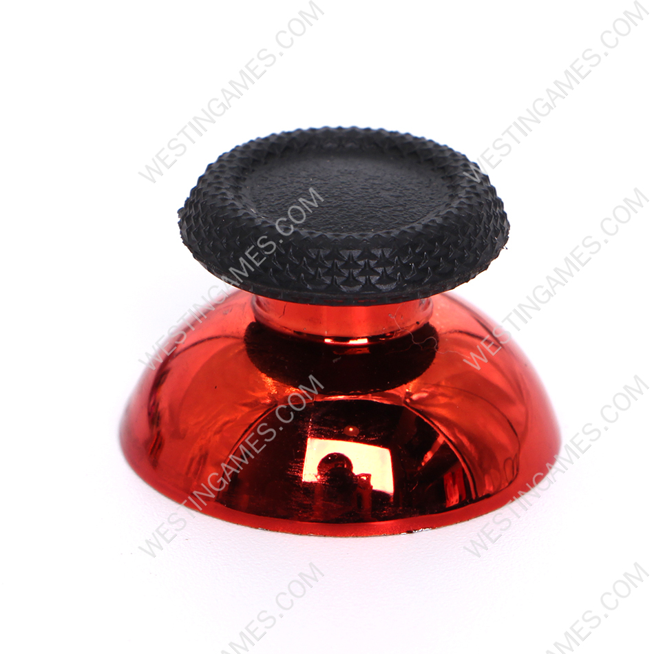 Mirror Chrome 3D Analog Top Cover Shell Thumb Stick Cap for PS5 Controller- Red - Image 3