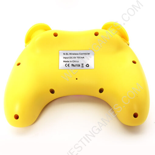 Pekingese Theme Bluetooth Wireless Handheld Pro Gamepad Controller with Wakeup for Switch Yellow - Image 3