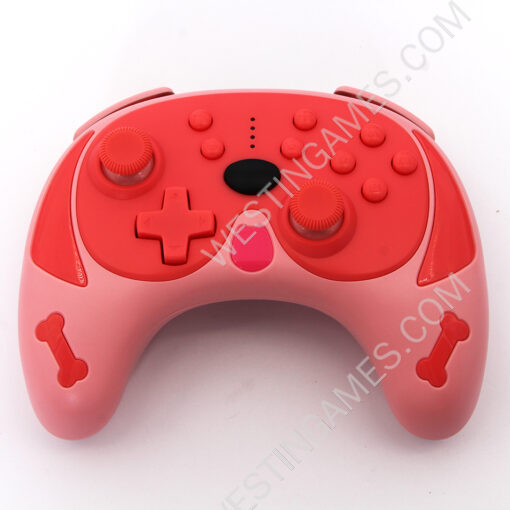 Pekingese Theme Bluetooth Wireless Handheld Pro Gamepad Controller with Wakeup for Switch Pink - Image 2