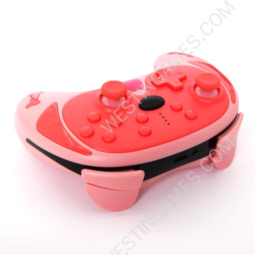 Pekingese Theme Bluetooth Wireless Handheld Pro Gamepad Controller with Wakeup for Switch Pink - Image 4