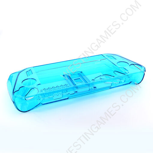 Transparent Crystal Protecting Cover Case with Stand for ROG Ally - Clear Blue - Image 6