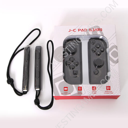 Wireless Bluetooth L/R Joycon Game Controller Support Fitness Ring with Hand Wrist for NS Switch - Grey - Image 5