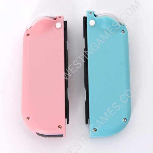 Wireless Bluetooth L/R Joycon Game Controller Support Fitness Ring with Hand Wrist for NS Switch - Light Blue and Pink - Image 2