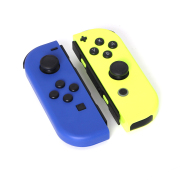 Wireless Bluetooth L/R Joycon Game Controller Support Fitness Ring with Hand Wrist for NS Switch - Blue and Yellow
