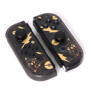 Transparent Black Wireless Bluetooth L/R Joycon Game Controller Support Fitness Ring with Hand Wrist for NS Switch - Pokemon