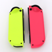 Wireless Bluetooth L/R Joycon Game Controller Support Fitness Ring with Hand Wrist for NS Switch - Pink and Yellow 02