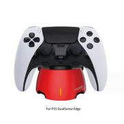 Portable Single Slot Fast Charging Dock Stand with Breathing indicator for PS5 Edge Gamepad Controller - Red 02